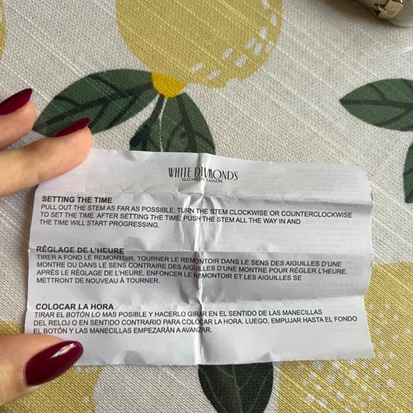 Elizabeth Taylor White Diamonds watch - Picture 6 of 8